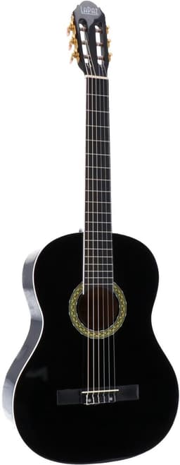 Klassieke Gitaar 4/4 - Met gratis lessen - LaPaz 002 - Zwart — thumbnail 1