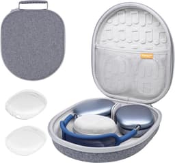 Draagbare Hardcase voor Hoofdtelefoon met Slaapmodus en Accessoirevakken — thumbnail 1