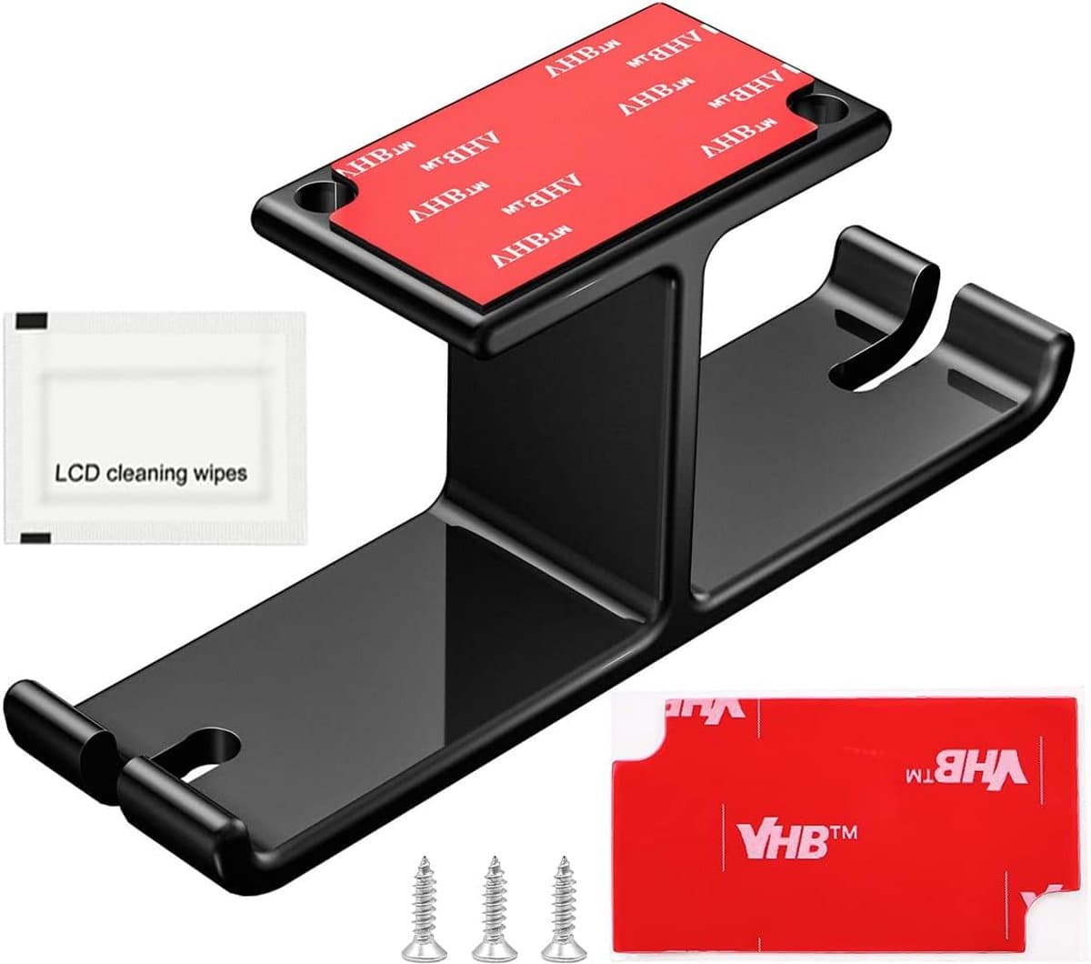 Draaibare Dubbele Koptelefoon Houder - Metalen Headset Standaard voor Bureau — afbeelding 1