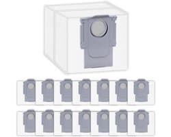 (15 Pack) Vervangende Stofzakken Geschikt voor Roborock S8+/ S8 Pro Ultra/ /Q8 Max Max+/ S7 MaxV Ultra/ Q5/ Q5+/ Q7/ Q7+/ Q7 Max/ Q7 Max+/ S7 Pro Ultra, Zelflegende Dock-Wegwerpzakken, 3L Capaciteit