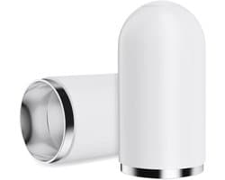 Magnetische vervangende doppen voor Apple Pencil - Set van 2 - Beschermkap - Compatibel met 1e generatie - Wit