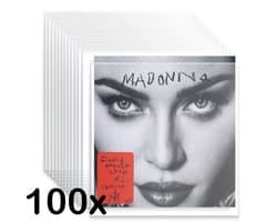 Pinguïn Records LP hoezen 100 stuks – VinylCare Essential ShieldSleeve Record Sleeves - LP hoes - Vinyl hoes – Polyethyleen extra stevig – Beschermhoes – LP beschermhoezen - Buitenhoezen voor standaard LP’s - 100 Micron