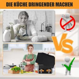 Airfryer stofkap accessoire: Geschikt voor Ninja AF400EUCP/AF400EU/AF451EU/AF300EU heteluchtfriteuse stofkap, afmeting 49x40x30 cm. — thumbnail 2