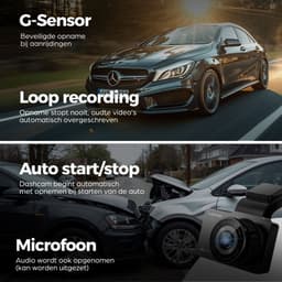 AZDome M63 Lite 1CH dashcam - Ultra 4K resolutie - Wifi - Parkeermodus - 3,0 inch IPS lcd - dashcam voor auto — thumbnail 6
