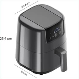 AMA® Mini Airfryer - Airfryer - Heteluchtfriteuse - Anti-Aanbaklaag - Grijs — thumbnail 5