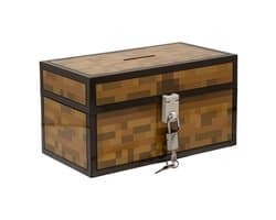 Minecraft spaarpot in kistvorm – met slot – Paladone
