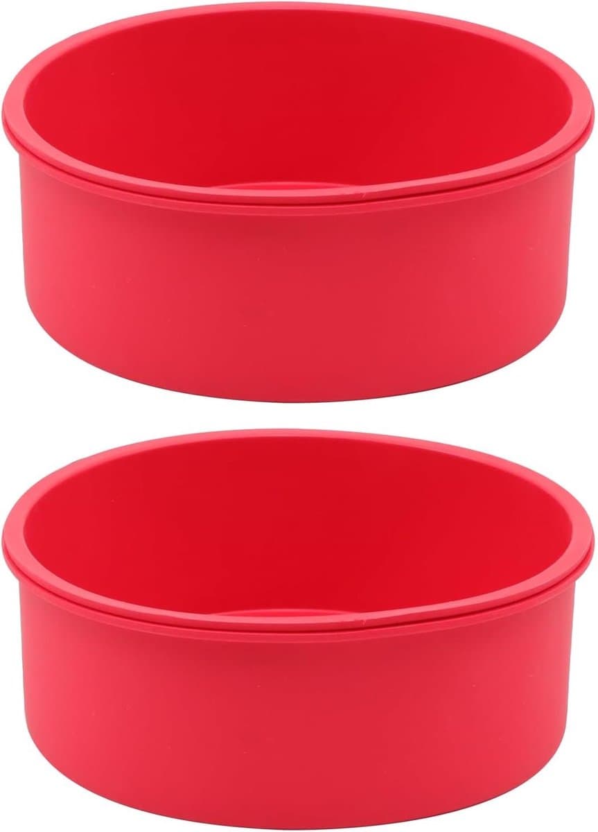 OIMG 2 stuks 6 inch cakevorm siliconen cakevorm - siliconen bakvorm - taartvorm - Broodvorm Rond - rond 16 cm antiaanbak cakevorm bakvorm airfryer - voor DIY kaasbroodcake,chiffoncakes — afbeelding 1