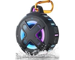 Waterdichte Bluetooth-luidspreker met 24 uur speeltijd, Kristal Geluid & LED-Lichten