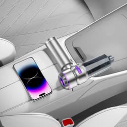 Draagbare auto-stofzuiger | Handzame reiniger met blaasfunctie | Draadloos ontwerp, geschikt voor thuis, reizen en kantoor | Multifunctionele oplossing voor schoonmaken - Auto-stofzuigerset — thumbnail 5