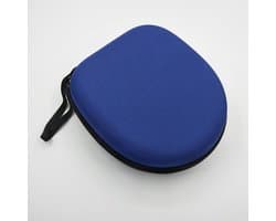 Koptelefoon draagtas, universele harde koptelefoon opbergtas - geschikt voor de meeste merken/Bluetooth/HiFi/bedrade koptelefoons (blauw)