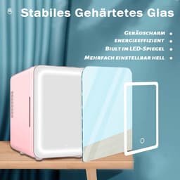 Mini Koelkast - Minibar - Skincare Fridge - Roze — thumbnail 4