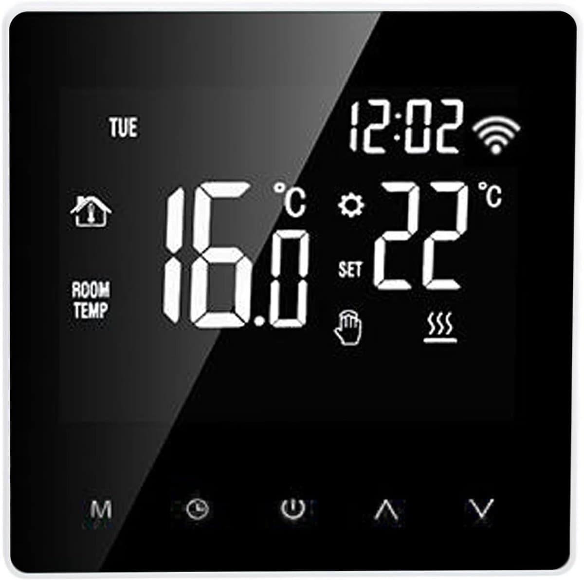 Slimme Wifi Thermostaat voor Vloerverwarming - Programmeerbaar met LCD Scherm — afbeelding 1