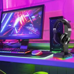 Hoofdtelefoonhouder RGB USB HUB voor Over-Ear Hoofdtelefoons en Gaming Headsets — thumbnail 3