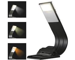 Opvouwbare LED Leeslamp met Instelbare Helderheid en Drie Kleuren