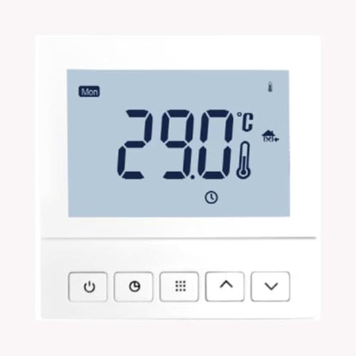 Wireless Thermostat for Gas Boiler, Room Thermostat Compatible with Boiler and Valve, Remote Control App/Voice Control, Programmable 7 Days, LCD Touch Screen with Backlight for — afbeelding 1