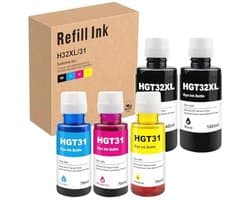 Inkjet inktflessen 32XL vervanging voor Smart Tank 7305/7605/7306 (5 stuks)