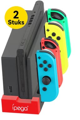 2 Stuks iPega Docking Station - Geschikt voor vier Nintendo Switch joy-cons — thumbnail 1