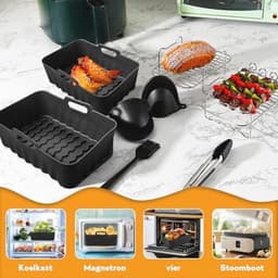 Airfryer Accessoires voor 7.6L-9.5L Heteluchtfriteuses - Silicone Vorm — thumbnail 5