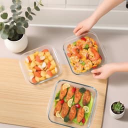Glazen mini-ovenschaal 0,5 l – Hittebestendige bakplaat voor oven, magnetron en airfryer — thumbnail 7