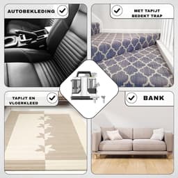 MMM® Tapijtreiniger Machine - Tapijtreiniger Stofzuiger - Tapijtreiniger - Vlekkenreiniger - Bankreiniger - 450W - Wit — thumbnail 2