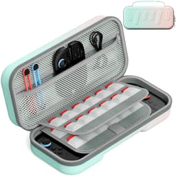Sounix Case Geschikt voor Nintendo Switch 2 - Hoesje Geschikt voor Switch 2 - Beschermhoes - Opbergtas - Blauw/Roze — thumbnail 1