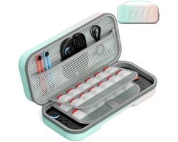 Sounix Case Geschikt voor Nintendo Switch 2 - Hoesje Geschikt voor Switch 2 - Beschermhoes - Opbergtas - Blauw/Roze