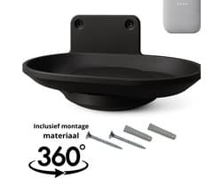 Wall Mount – Premium 360 graden draaien Geschikt voor Google Nest Audio – Houder voor Speaker – Zwart