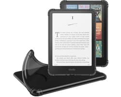 Zwarte Ultra Dunne Transparante TPU Hoes voor 7" Kindle Paperwhite en Kindle Coloursoft Signature Edition