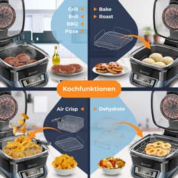 KESSER® Multicooker Airfryer 8L met 16 Kookfuncties Inclusief Stoomkoker, Rijstkoker, Grill Apparaat — thumbnail 5