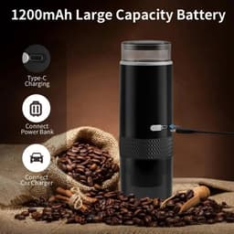 Draagbare draadloze expressomachine geschikt voor gemalen koffie en K-Cup capsules zonder verwarmingsfunctie — thumbnail 3