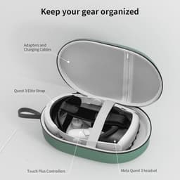 Draagbare Harde Case voor Meta Quest 3 - Bescherming voor Hoofdtelefoon en Accessoires — thumbnail 3