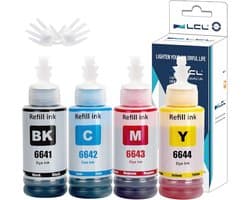LCL Compatibele inktcartridge 664 T6641 T6642 T6643 T6644 (2KCMY) vervanging voor ET-2500 ET-2550 ET-2600 ET-2650 ET-3600ET-4500 ET-4550 ET-1400000 etc. L10 0 L110 L120 L130 L132 L200 L210 L220 L222 L310
