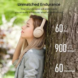 Draadloze hybride actieve ruisonderdrukkende hoofdtelefoon met 60 uur speeltijd en Hi-Res Audio — thumbnail 4
