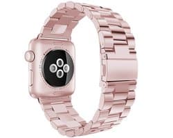 Casemania Watch Bandje Geschikt voor Apple Watch Series 6, 5 & 4 (40mm - 2020, 2019, 2018) - Rosegoud - Verstelbare RVS Metalen Horlogenbandje - Stainless Steel SmartWatch Strap