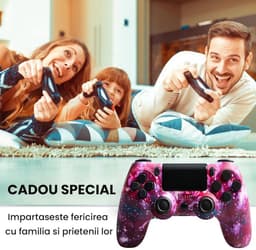 Namajunas - Draadloze Controller geschikt voor PS4/Pro/Slim/PC - Bluetooth gamepad - Geschikt voor Playstation 4 -Zes-assige sensor - LED-lichtbalk en touchscreen-functionaliteit - Audio Jack Input - Gaming Accesoires — thumbnail 3