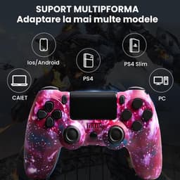 Namajunas - Draadloze Controller geschikt voor PS4/Pro/Slim/PC - Bluetooth gamepad - Geschikt voor Playstation 4 -Zes-assige sensor - LED-lichtbalk en touchscreen-functionaliteit - Audio Jack Input - Gaming Accesoires — thumbnail 5