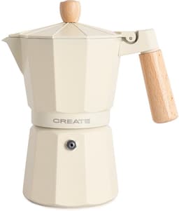 CREATE - Italiaanse koffiezetter - Gebroken wit - Met inductieadapter - 6 kopjes / 350ml - THERA MOKA RETRO — thumbnail 4