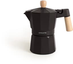CREATE - Italiaanse koffiezetter - Zwart - Zonder inductieadapter - 6 kopjes / 350ml - THERA MOKA RETRO — thumbnail 1