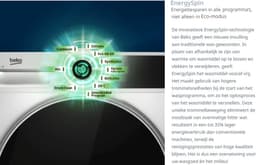 Beko BM3WFT3841B1 - EnergySpin - Wasmachine - 8 kg — thumbnail 10