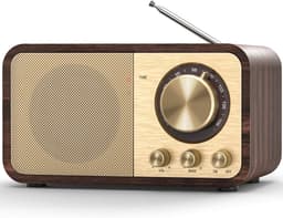 IBETTERTEC - Radio- Digitalradio- Retro Radio met Bluetooth- FM Radio- Vintage Radio met AUX/USB- Radio voor Keuken/Slaapkamer/Kantoor — thumbnail 1