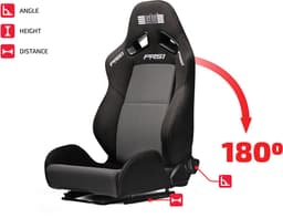 Next Level Racing PRS1 - Racestoel voor Sim Racing - Verstelbare Rugleuning - Mesh + Schuimvulling — thumbnail 2