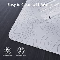 ATTACK SHARK CM05 Tempered Glass Gaming Mouse Pad - Glazen Muismat - Ultra-Smooth Surface - 9H Tempered Glass - 45*40CM - eSport Gaming Mousepad - White Contour Line — thumbnail 4
