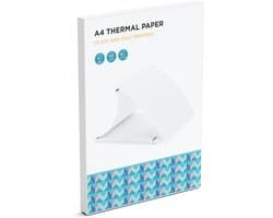 Thermisch A4 papier - 100 vellen - 210 x 297 mm - Mini printer - Pocket printer - Thermische A4 printer - Kantoor