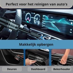 Techlyte® Auto Stofzuiger - Kruimeldief - Voor Auto/Huis/Meubel - Kruimeldief Snoerloos - Cadeau - Auto Stofzuiger Draadloos - Airduster - Stofzuiger Zonder Zak - Compact - 120W - Kleine Stofzuiger - Handstofzuiger - Kruimeldief - Stofzuigers - — thumbnail 3
