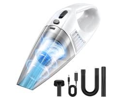 Stofzuiger - Handstofzuiger - Draadloze Handstofzuiger Auto - Kruimelzuiger - Oplaadbaar - Lichtgewicht - Extreme Zuigkracht - Met Meerdere Mondstukken - Voor Auto, Huis En Huisdierhaar