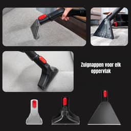 RVV® Tapijtreiniger machine - Tapijtreiniger - Tapijtreiniger apparaat - zwart/rood - ‎52cm x 28cm x 29cm — thumbnail 3