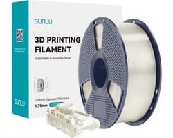 SUNLU PLA+ Transparant 1 kg - 1.75mm - 3D printer filament