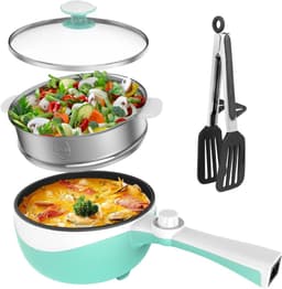 VIN® Hotpot Electrisch Chinees – Kaasfondue Pan Elektrische Multipan – Multifunctioneel 1.7L - Chinese Fondue 200/600Watt – Saute Pan – Friteuse – Hete Pan- Stomer – Langzame Kookplaat – Gemakkelijk Schoon te Maken - Groen — thumbnail 1