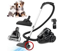 AG3400 Stofzuiger Zonder Zak - Stofzuigers - Vacuum Cleaner Zakloos - Geschikt Voor Dierenharen - Extra Lange Kabel - 850W - Sterke Zuigkracht - Black Edition