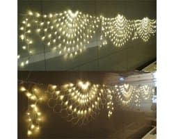 Pauw lichtsnoer 3 meter LED mesh net vakantie lichtsnoer binnen en buiten slaapkamer decoratie voor feest, Kerstmis-3 Pauw LED net licht mesh licht raam gordijn achtergrond muur Kerstmis Nieuwjaar fee lichtsnoer